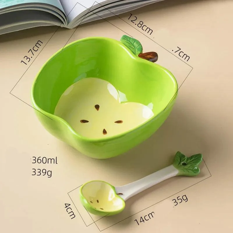 SKU-07-Pink Watermelon Grape Strawberry Ceramic Bowl - ISTANBULLU LTD