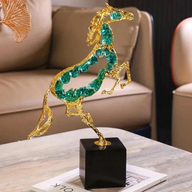 Sa6bedd5853e2466e92dfb14b6292d735A Running Horse Sculpture - ISTANBULLU LTD
