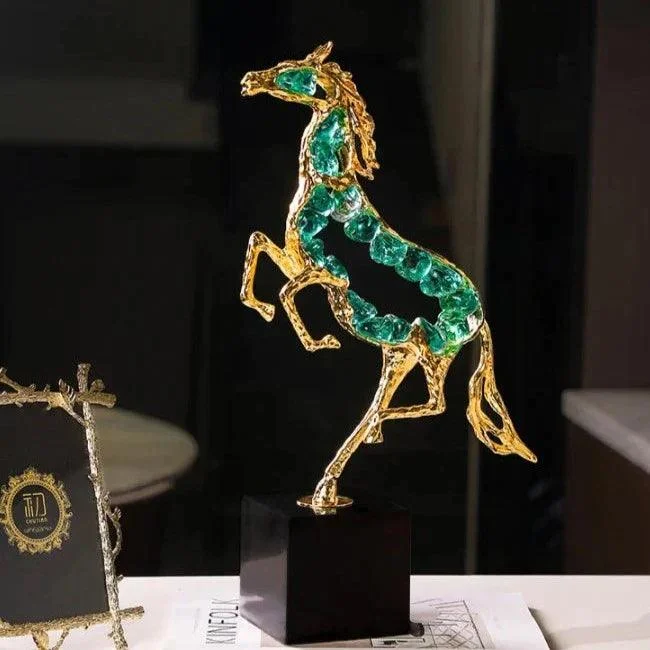 Sa9390ccfa44b48c79b9996e5d39350b9U Running Horse Sculpture - ISTANBULLU LTD