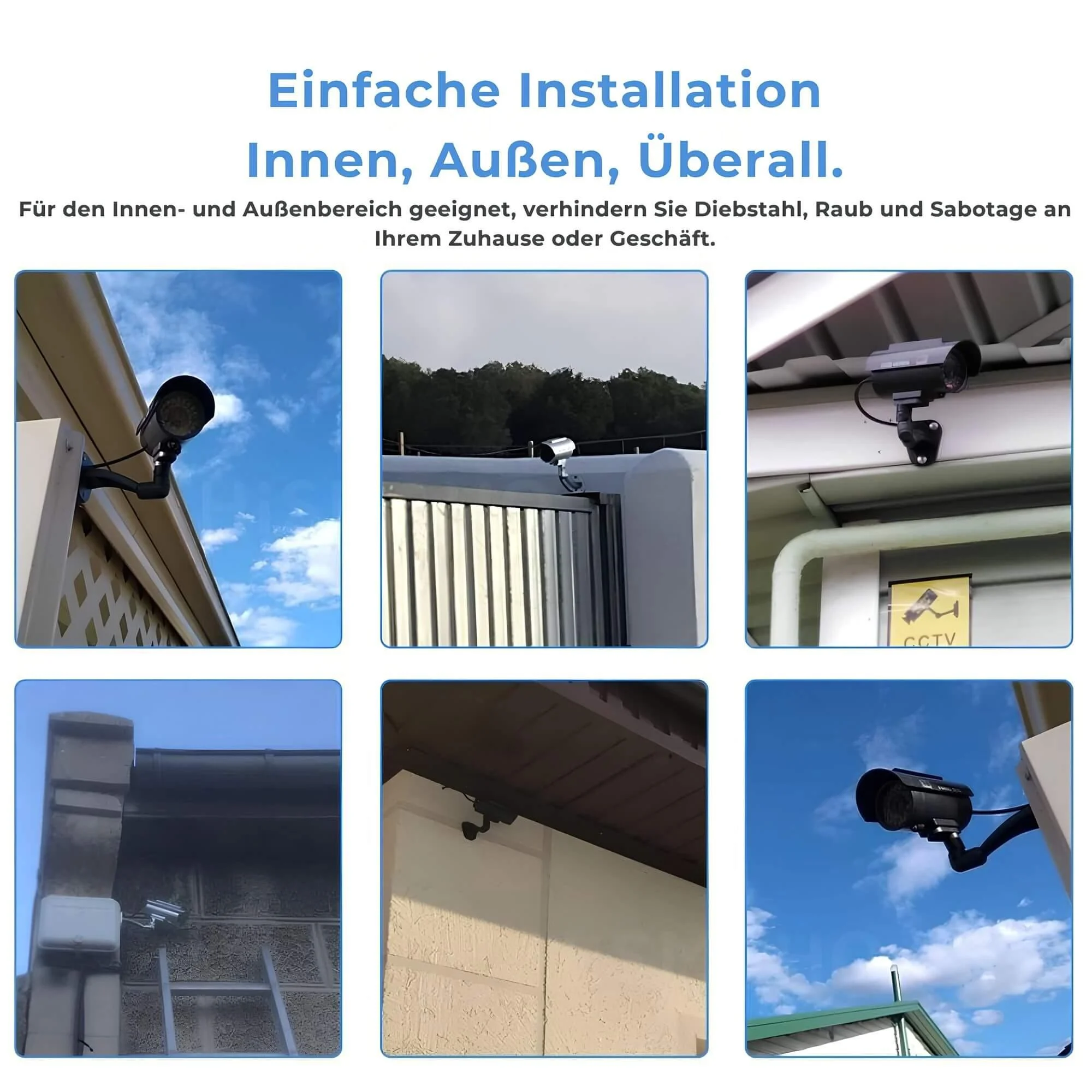 SafeWatchDummyCam-SolarbetriebeneAttrappemitBewegungsmelderundLED-LichtAnwendung Safewatchdummycam Solarbetriebeneattrappemitbewegungsmelderundled Lichtanwendung