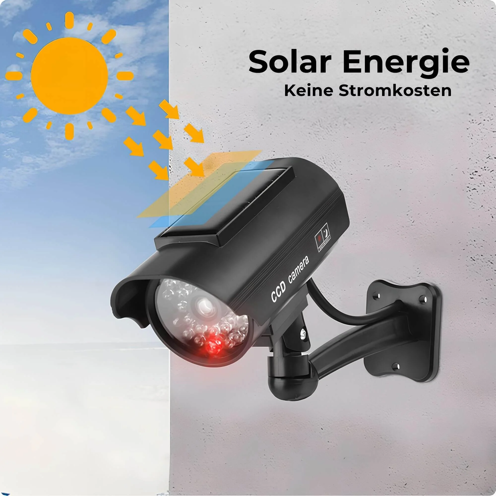 SafeWatchDummyCam-SolarbetriebeneAttrappemitBewegungsmelderundLED-Lichtsolar Safewatchdummycam Solarbetriebeneattrappemitbewegungsmelderundled Lichtsolar