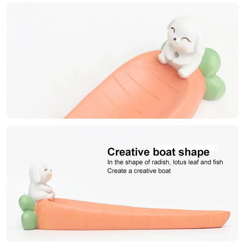 Sbd54083d45674310a78489c88632e416P Resin Animal Carrot Leaf Incense Holder - ISTANBULLU LTD