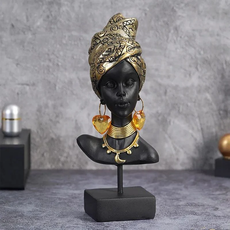 Sc5295b1a0ce94576960c0b3fd79457e0P Retro African Art Figurine - ISTANBULLU LTD
