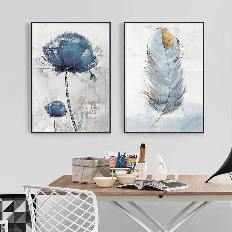 ScandinavianAbstractFlower-Homeko4 Scandinavian Abstract Flower - Homeko