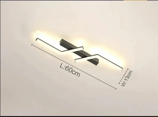 SleekGlow - ceiling light with LED line - ISTANBULLU LTD