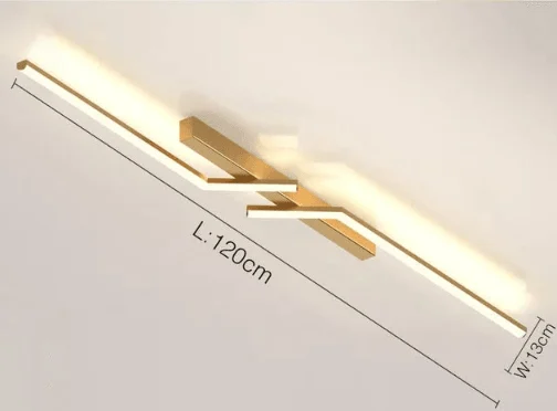 SleekGlow - ceiling light with LED line - ISTANBULLU LTD