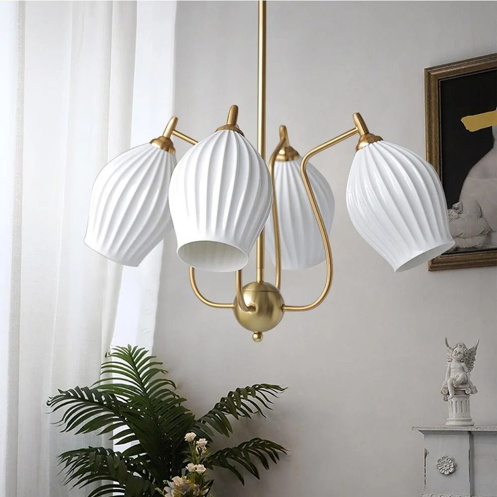 Sculptural_Glass_Ribbed_Chandelier_16 Sculptural Glass Ribbed Chandelier 16