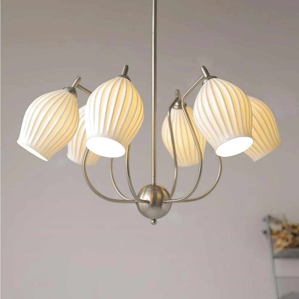 Sculptural_Glass_Ribbed_Chandelier_26 Sculptural Glass Ribbed Chandelier 26