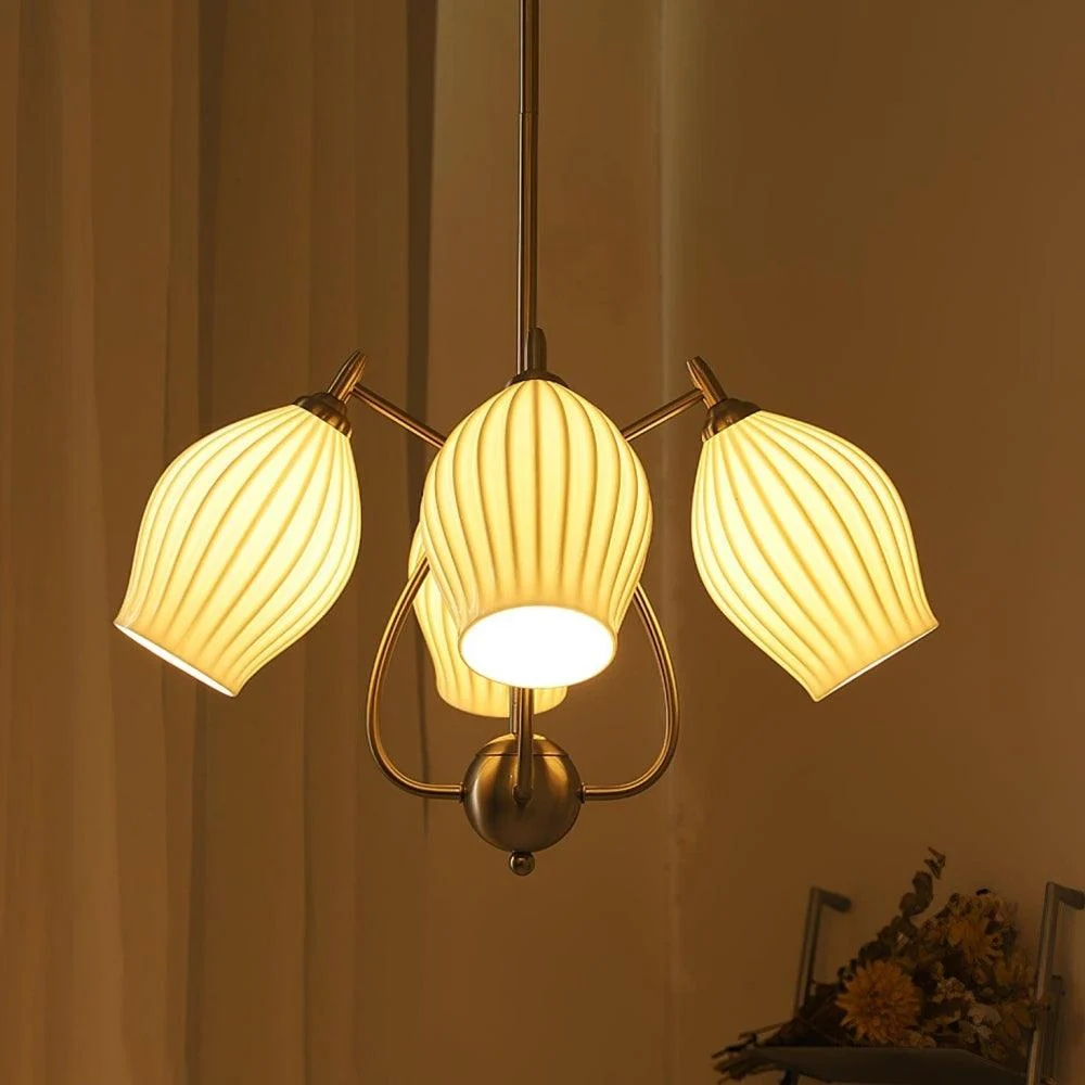 Sculptural_Glass_Ribbed_Chandelier_29 Sculptural Glass Ribbed Chandelier 29