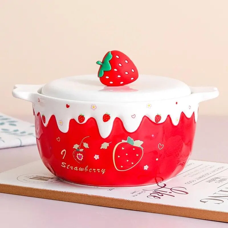 Sdf1991e688aa4d73b2bb7ef437793fc9X Strawberry Ceramic Ramen Bowl - ISTANBULLU LTD