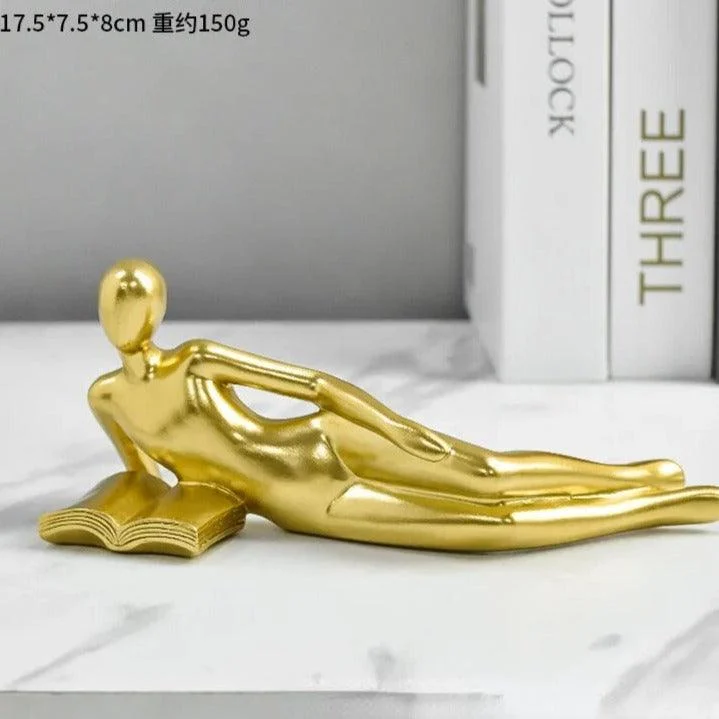Se648f502337848d684b1eeb0ca6160b7Z Thinker Reading Sculptures - ISTANBULLU LTD