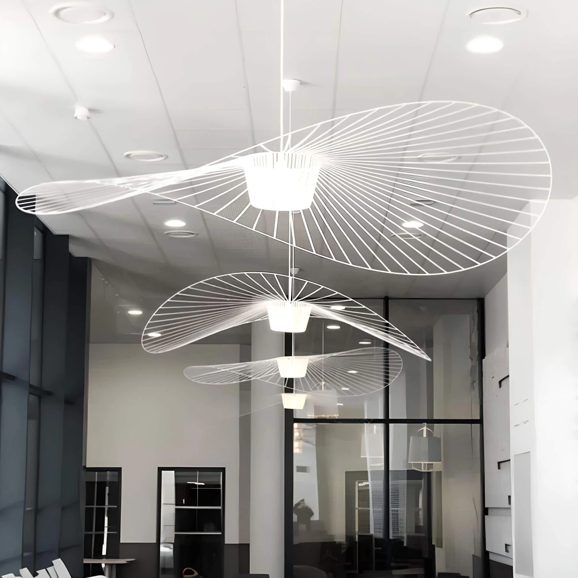 Shadowsleekpendelleuchte Eleganteschwarzehut Design3