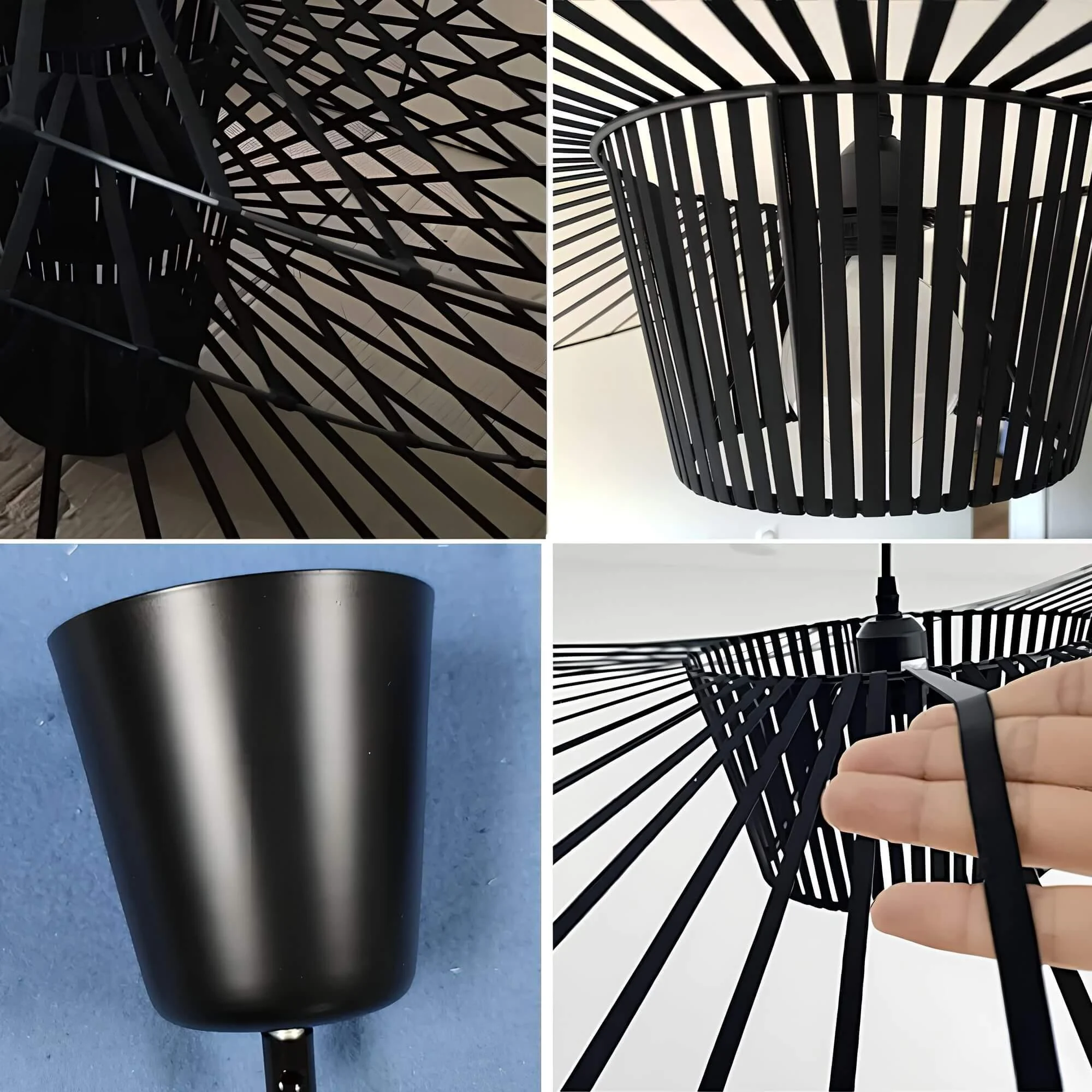 Shadowsleekpendelleuchte Eleganteschwarzehut Design9