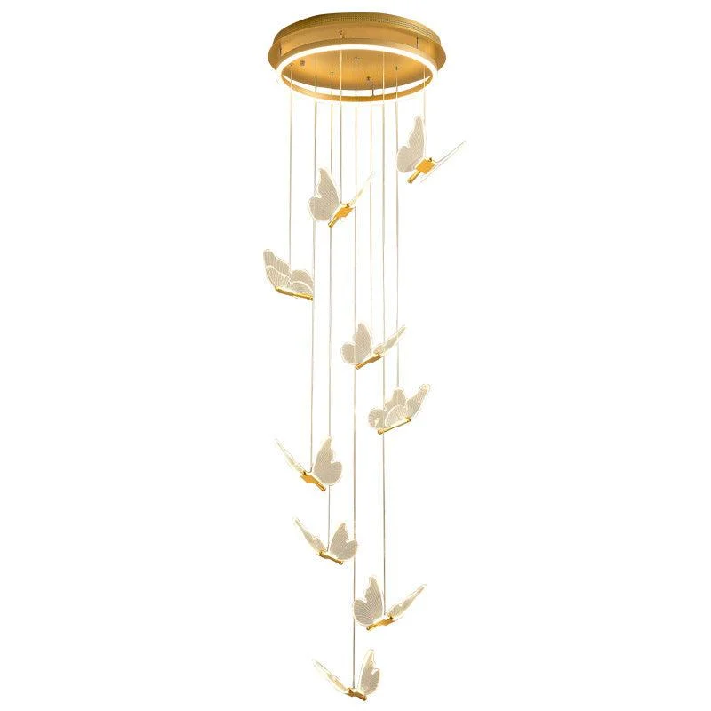 ShinySpiralLEDPendantLampinGold-Homeko1 Shiny Spiral LED Pendant Lamp in Gold - Homeko