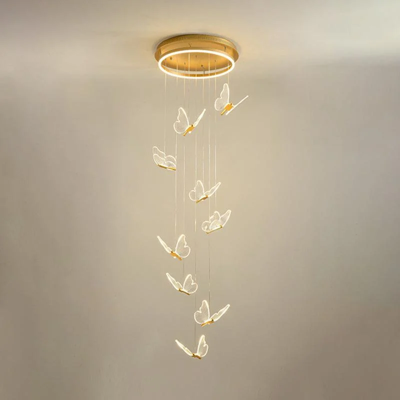 ShinySpiralLEDPendantLampinGold-Homeko11 Shiny Spiral LED Pendant Lamp in Gold - Homeko