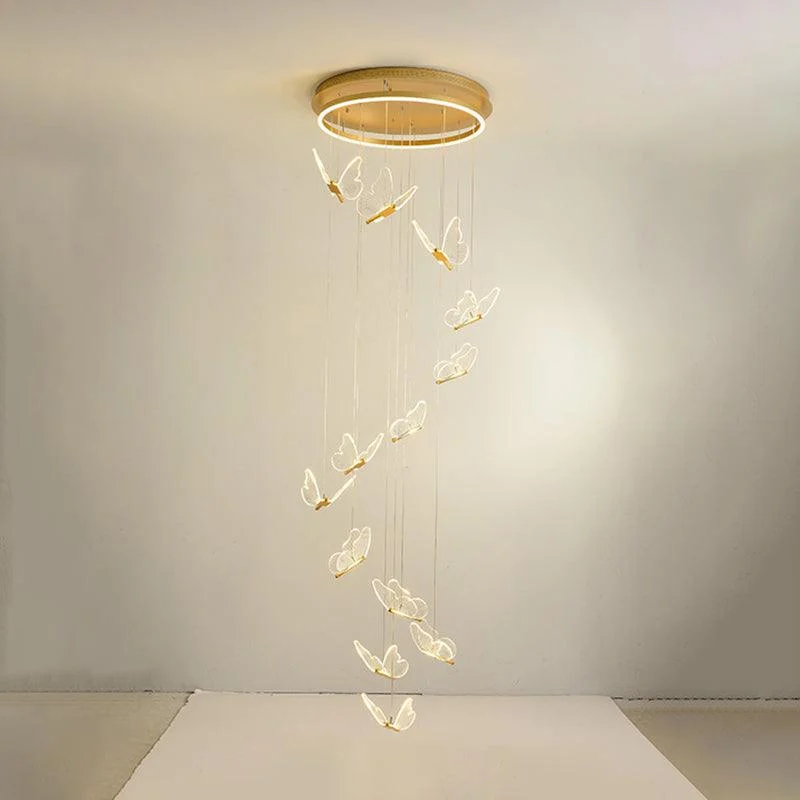ShinySpiralLEDPendantLampinGold-Homeko12 Shiny Spiral LED Pendant Lamp in Gold - Homeko