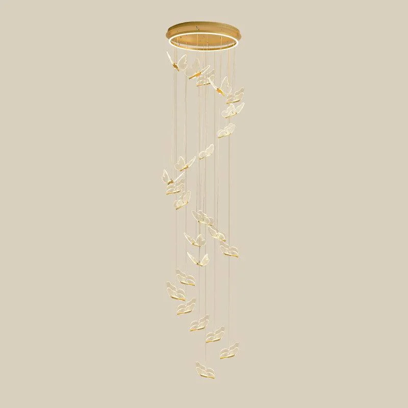 ShinySpiralLEDPendantLampinGold-Homeko14 Shiny Spiral LED Pendant Lamp in Gold - Homeko
