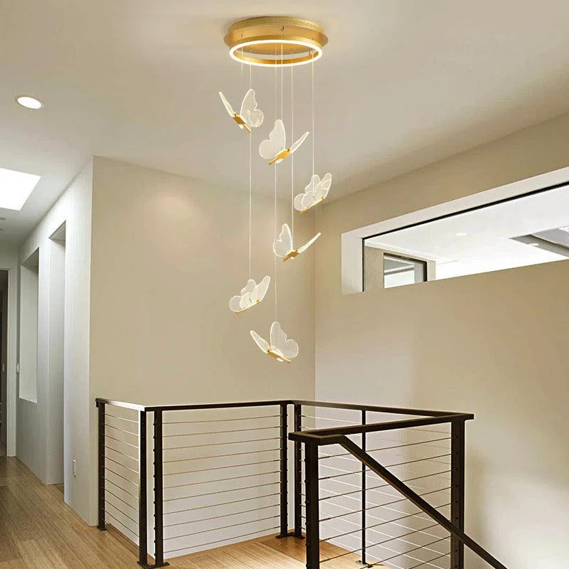 ShinySpiralLEDPendantLampinGold-Homeko15 Shiny Spiral LED Pendant Lamp in Gold - Homeko