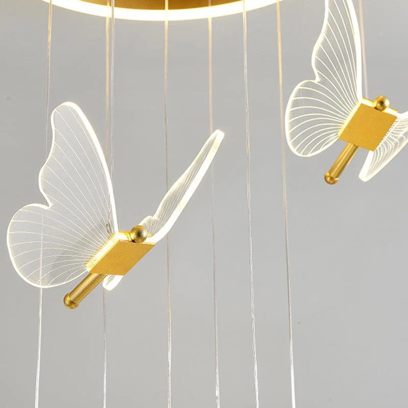 ShinySpiralLEDPendantLampinGold-Homeko2 Shiny Spiral LED Pendant Lamp in Gold - Homeko