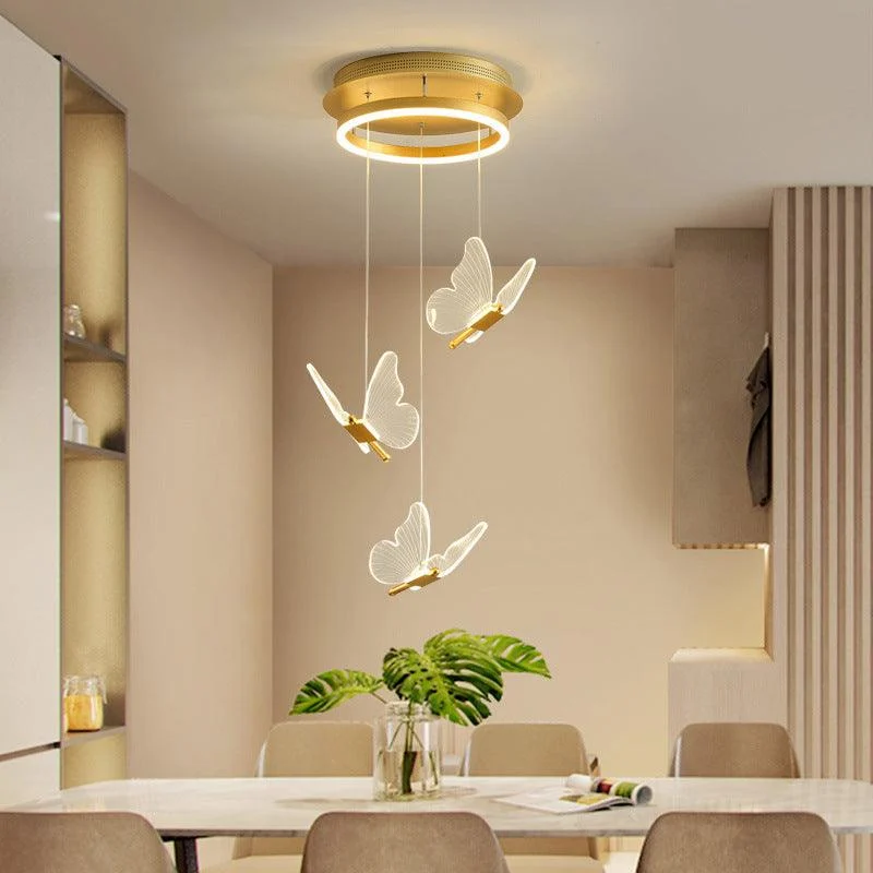 ShinySpiralLEDPendantLampinGold-Homeko4 Shiny Spiral LED Pendant Lamp in Gold - Homeko