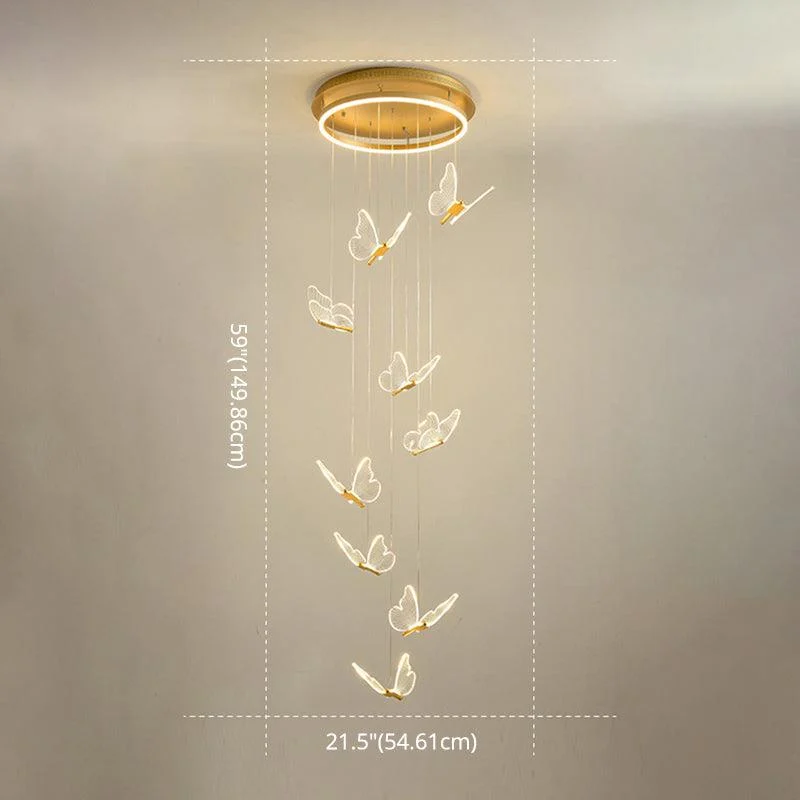 ShinySpiralLEDPendantLampinGold-Homeko9 Shiny Spiral LED Pendant Lamp in Gold - Homeko