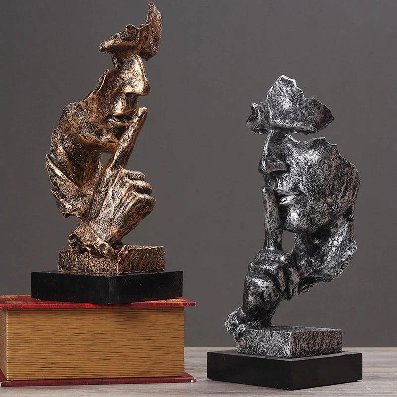 SilenceIsGoldStatues-Homeko4 Silence Is Gold Statues - Homeko