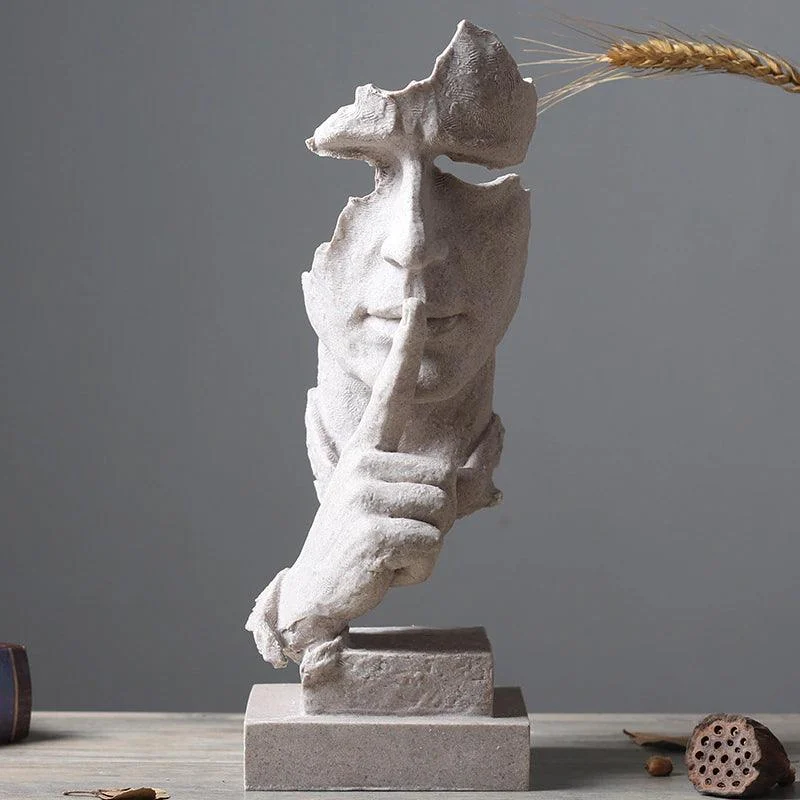 SilenceIsGoldStatues-Homeko7 Silence Is Gold Statues - Homeko