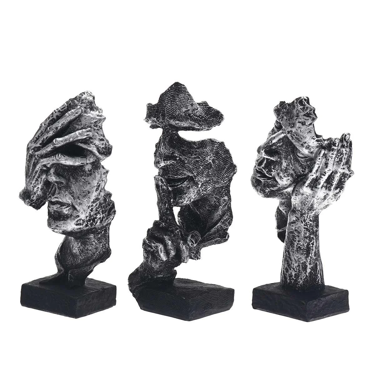 SilenceIsGoldStatues-Homeko9 Silence Is Gold Statues - Homeko