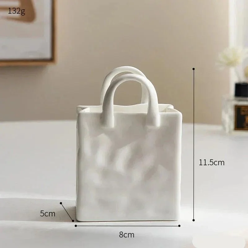 SimpleDecorativeHandbagVase-Homeko1 Simple Decorative Handbag Vase - Homeko