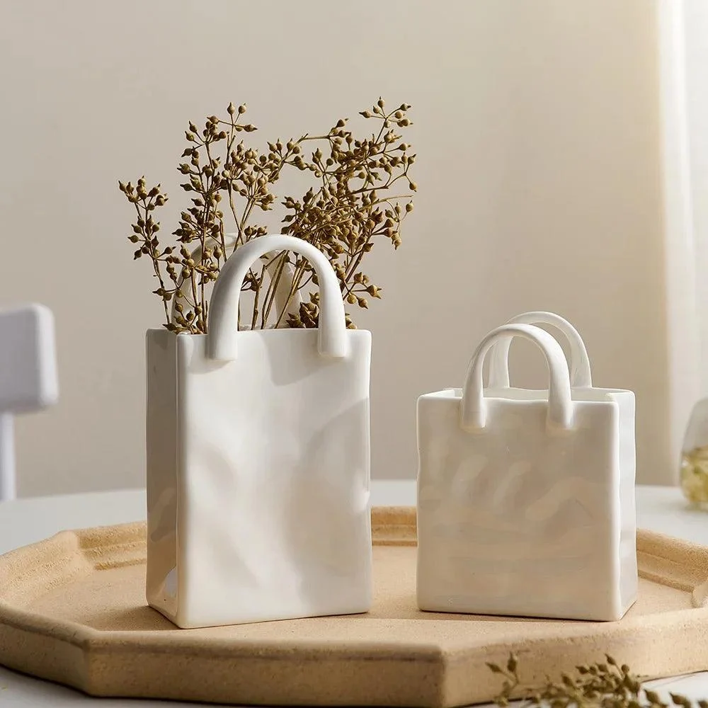 SimpleDecorativeHandbagVase-Homeko3 Simple Decorative Handbag Vase - Homeko