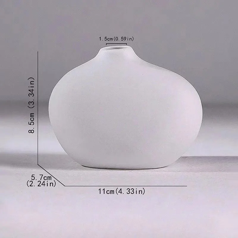SimpleElegantWhiteVase-Homeko1 Simple Elegant White Vase - Homeko