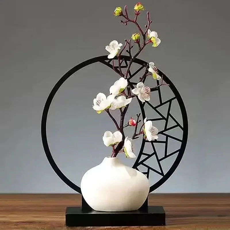 SimpleElegantWhiteVase-Homeko4 Simple Elegant White Vase - Homeko