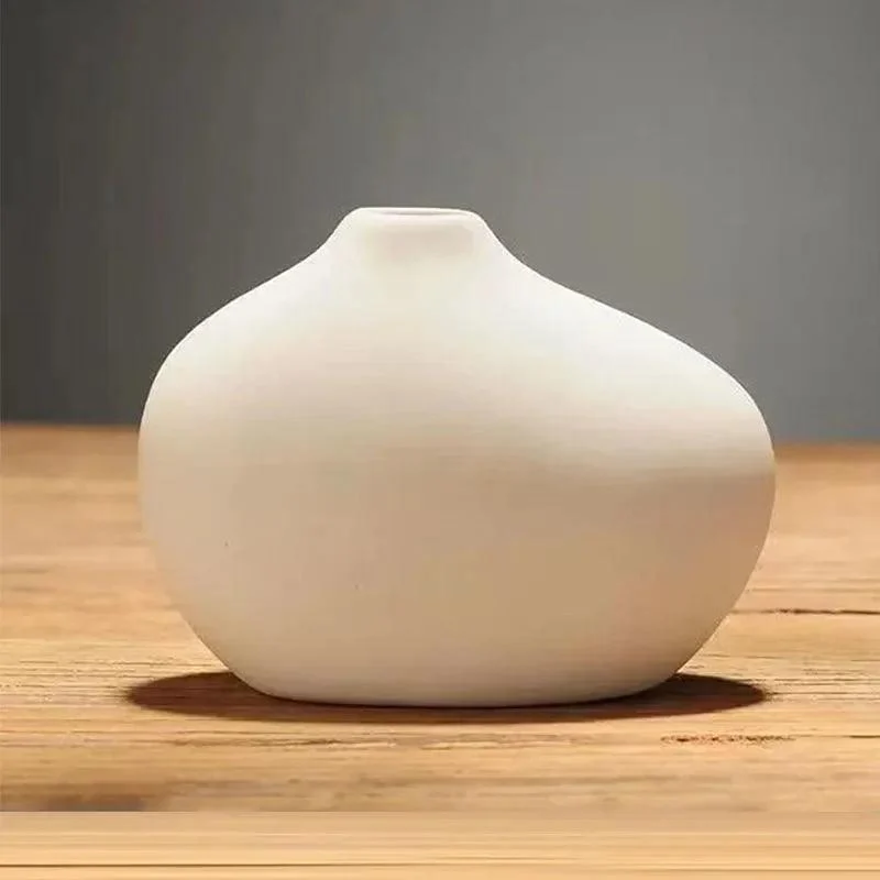 SimpleElegantWhiteVase-Homeko5 Simple Elegant White Vase - Homeko