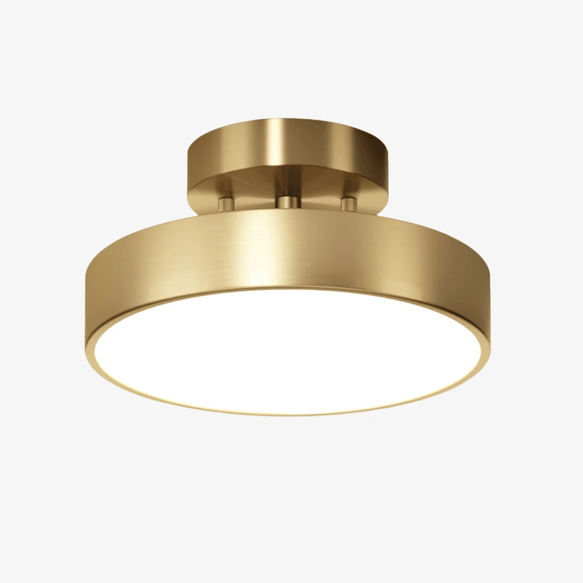 Simpleledcoppersemiflushmountceilinglight 1