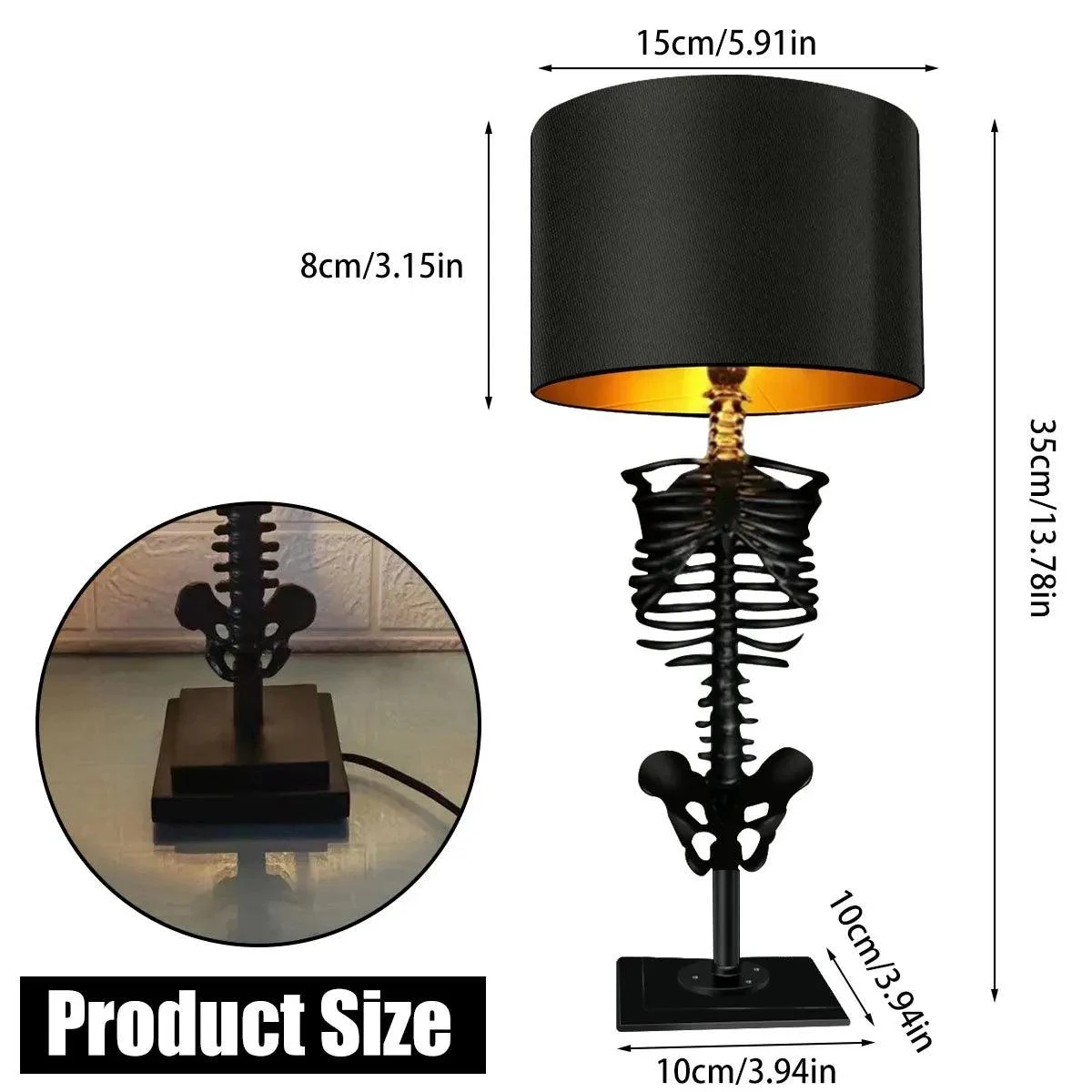 Skull Table Lamp Skeleton Horror 3d Statue Creative Party Ornament Prop Halloween Home Decoration Atmosphere Lamp C9f36fd6 E940 4b11 8f7a 671fa2b67ba6