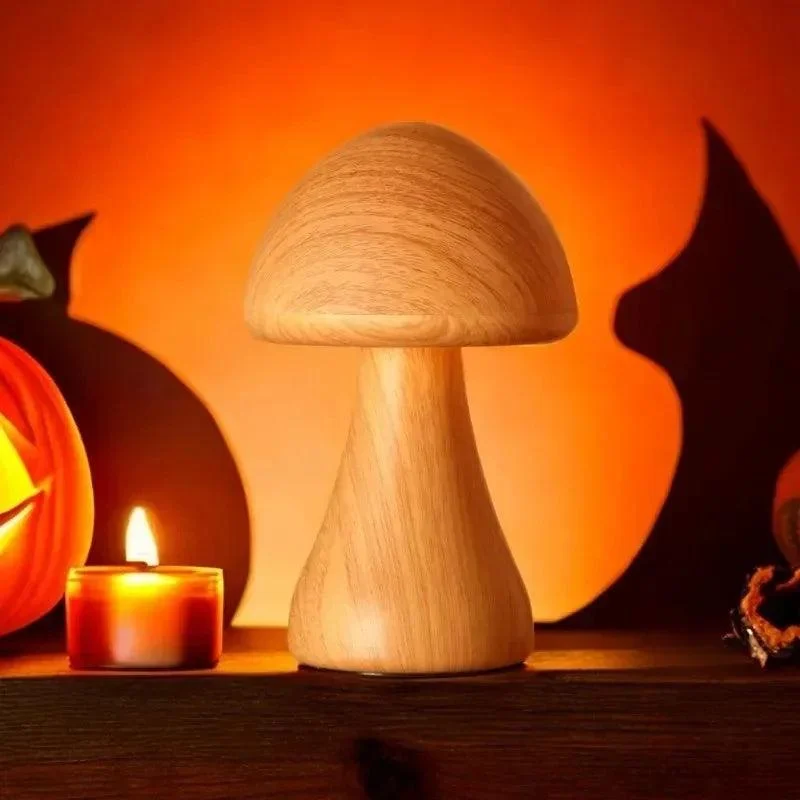 Slimme Touch Control Led Houten Schattige Paddestoel Nachtlampjes Draagbare Dimbare Bedlampje Met Usb Oplaadlampen Voor Home.jpg 10aa3718 E723 416e Beea 00f11ad40b17