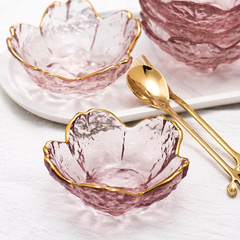 Small Glass Dish Nordic Style Gold Inlay Glass Sauce Bowl Mini Japanese Cherry Blossoms Seasoning Plate 08486f8c 370e 43d8 Bab6 7b100e1587a7