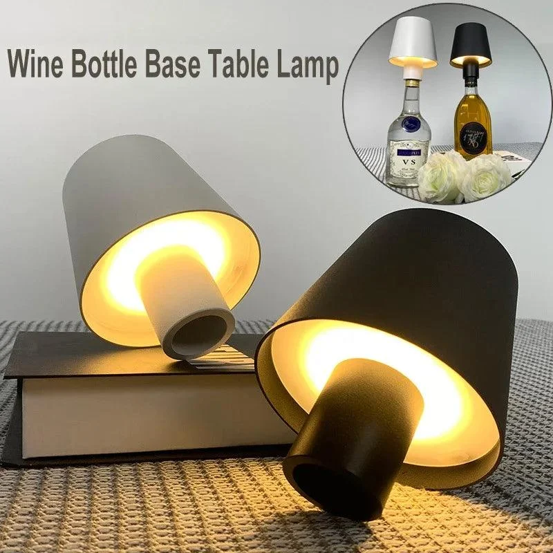 SmallLightingLEDBlackWhiteLampPortableChargingDecorative-Homeko4 Small Lighting LED Black White Lamp Portable Charging Decorative - Homeko
