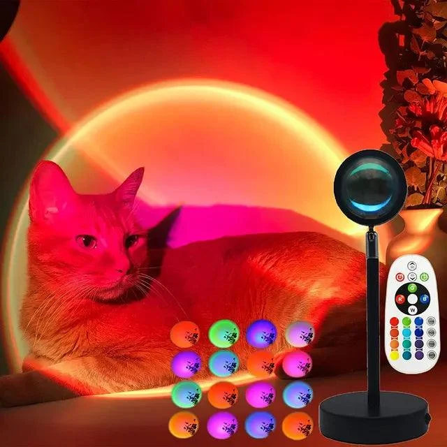 SmartBluetoothRainbowSunsetProjectorLamp-Homeko3 Smart Bluetooth Rainbow Sunset Projector Lamp - Homeko