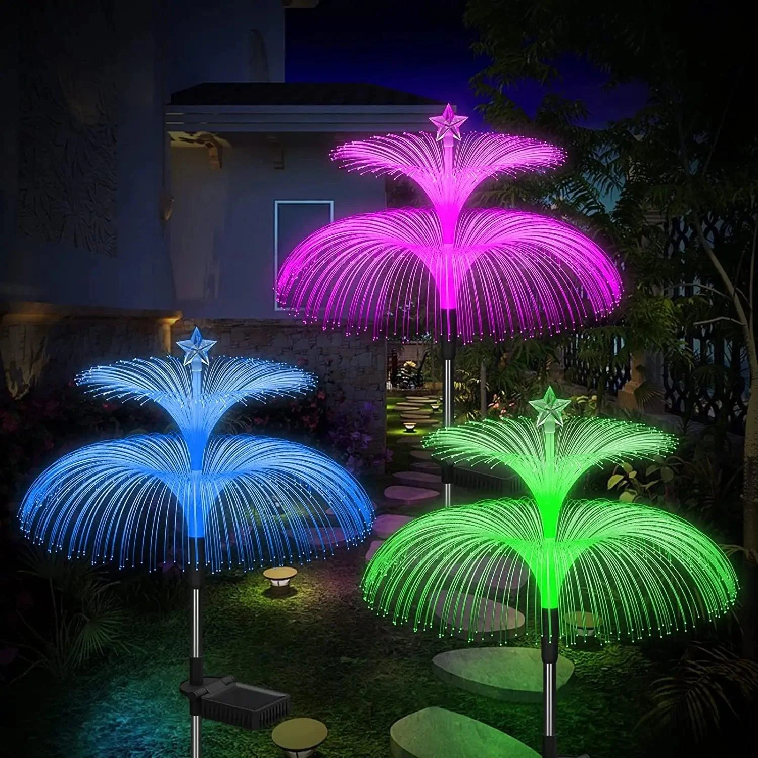 Solar Led Jellyfish Lights Outdoor Garden Decor Lawn Light 7 Color Change Waterproof Patio Yard Pathway 17886a87 C4c1 4cc1 B483 Db7a4f2786cf