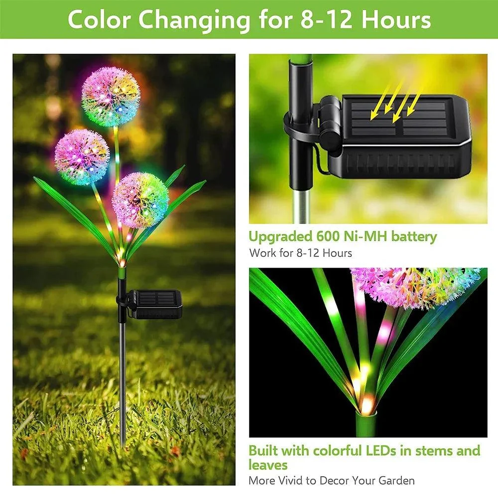 SolarDandelionFlowerLight-Homeko3 Solar Dandelion Flower Light - Homeko