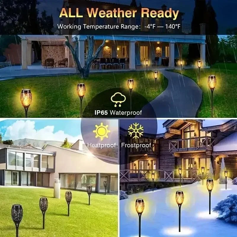 Solar Flame Torch Light - Homeko