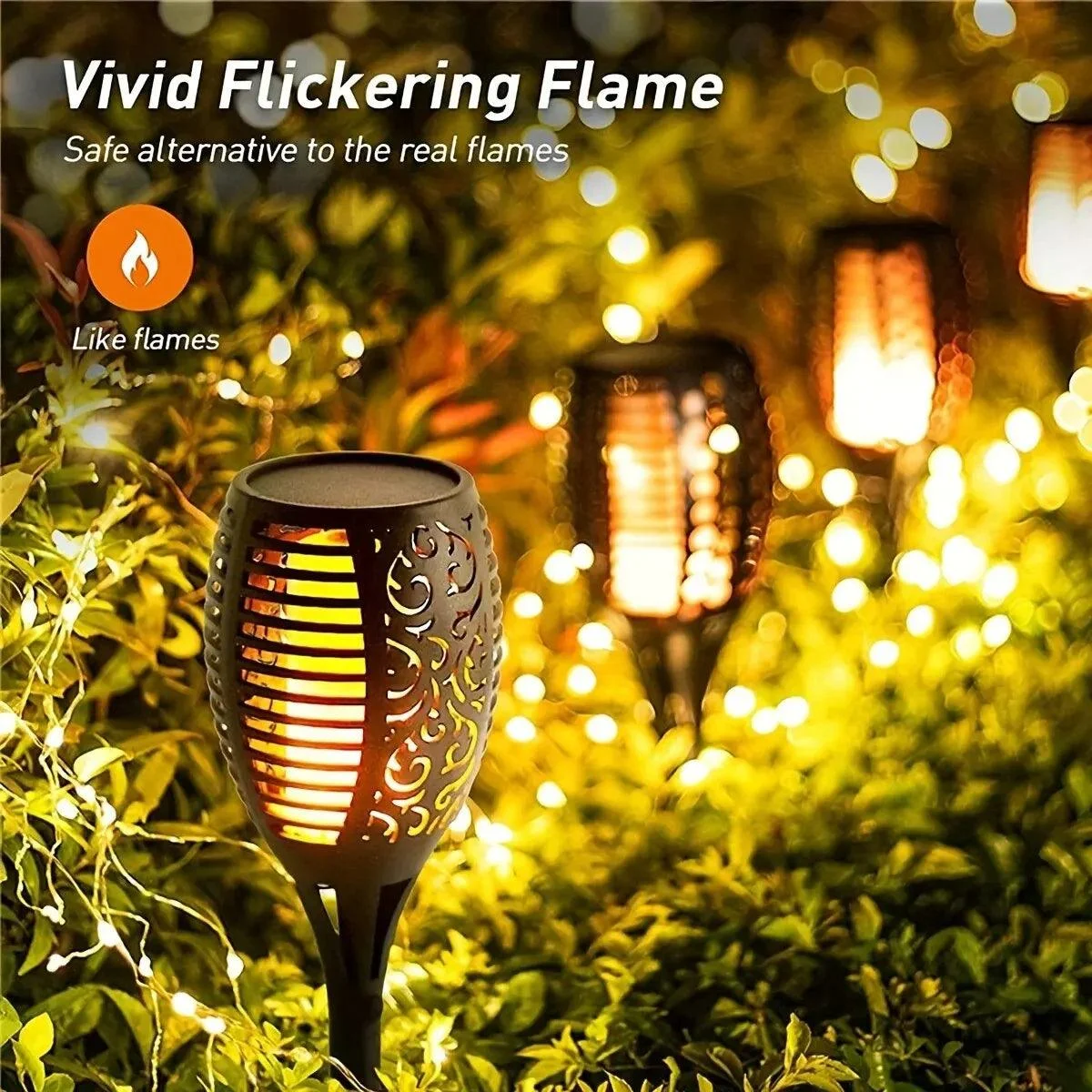 Solar Flame Torch Light - Homeko