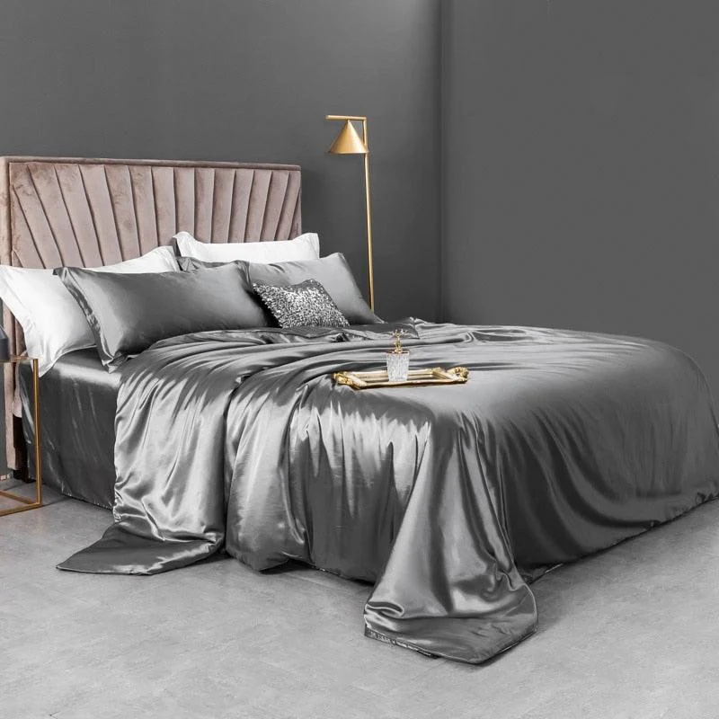 Solid Color Bedding Set Luxury Soft Bed Sheet And Pillowcases Quality Quilt Cover Summer Bed Set 6c0b6571 5f44 43a9 8967 64925f359a04