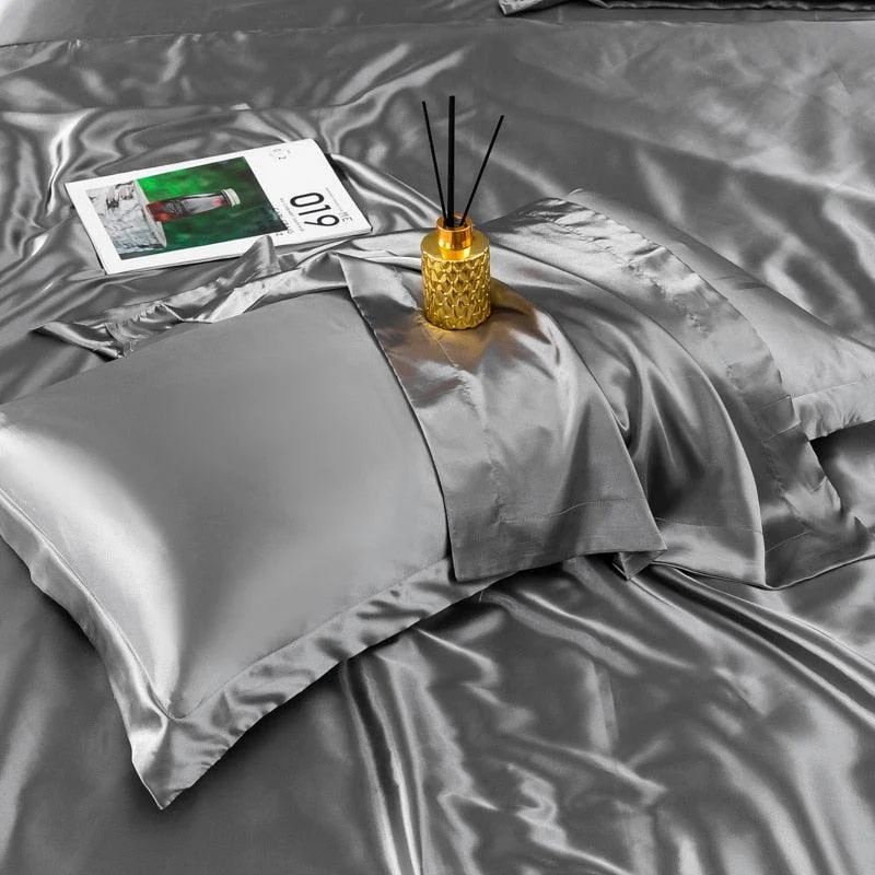 Solid Color Bedding Set Luxury Soft Bed Sheet And Pillowcases Quality Quilt Cover Summer Bed Set Db64d5cd 7e08 482d A73e 866f9149047a