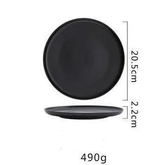 Solid Color Ceramic Platter Dinner Plate Flat Plate Dish For Tableware Dinner Plate Dessert Plate Salad 2916897a B78b 4358 A0c3 08d6e788c1ce