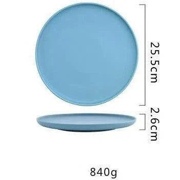 Solid Color Ceramic Platter Dinner Plate Flat Plate Dish For Tableware Dinner Plate Dessert Plate Salad F478d1fa D341 4b84 B091 6dc1674eee6a