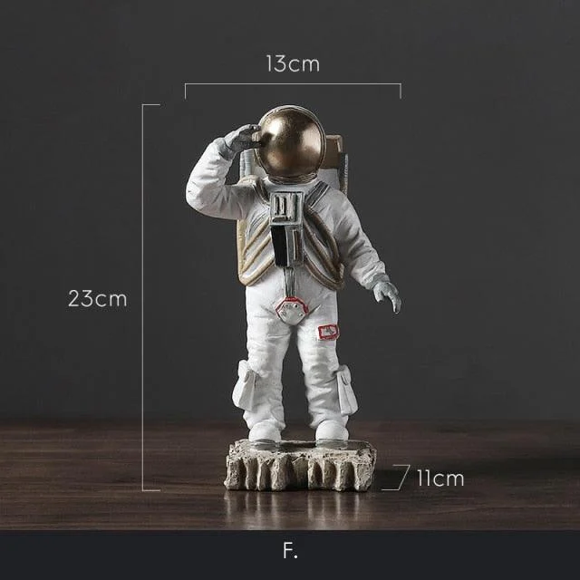SpaceBulldogAstronautFigurines-Homeko14 Space Bulldog Astronaut Figurines - Homeko