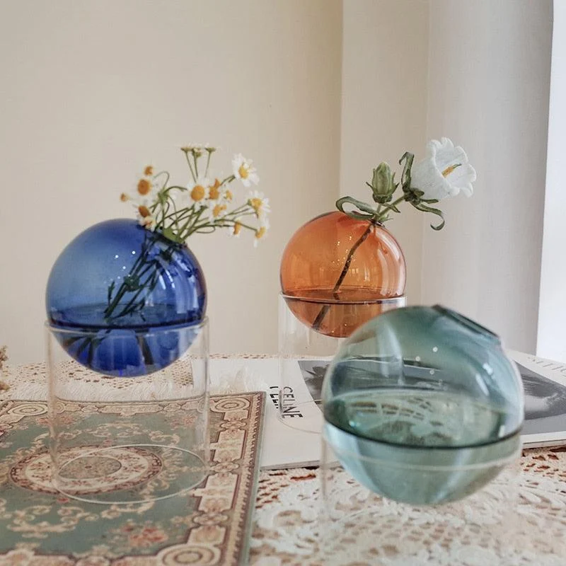SphericalGlassVase-Homeko2 Spherical Glass Vase - Homeko