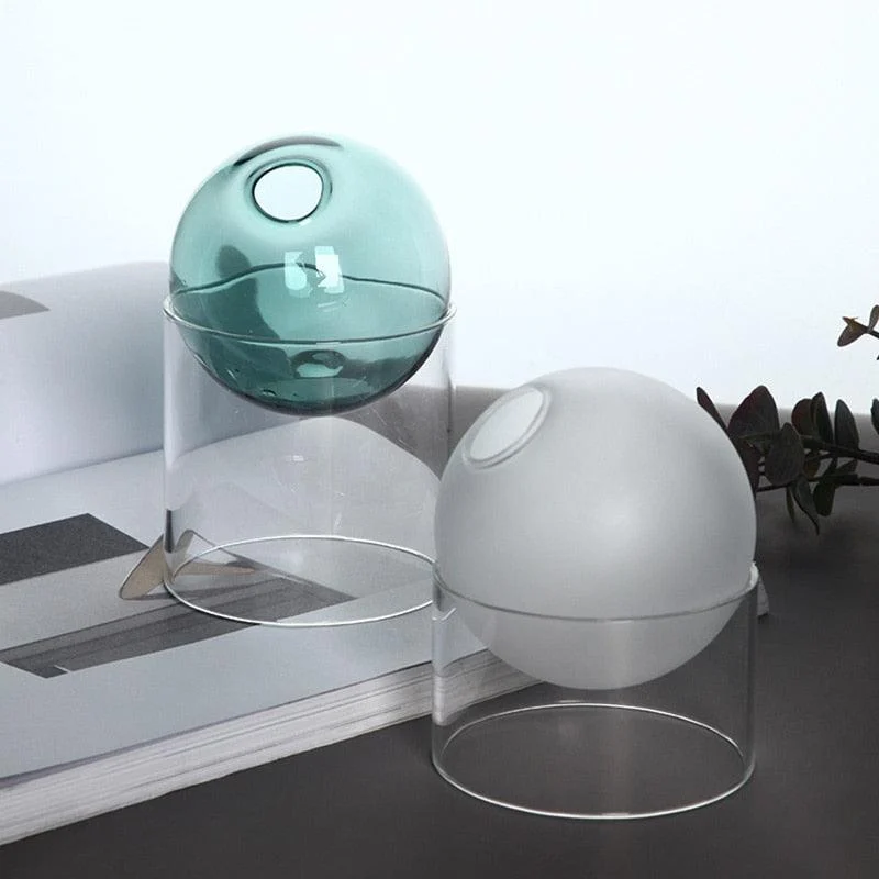 SphericalGlassVase-Homeko5 Spherical Glass Vase - Homeko